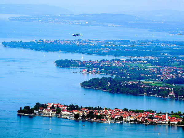 Een foto van de Bodensee vanuit Lindau